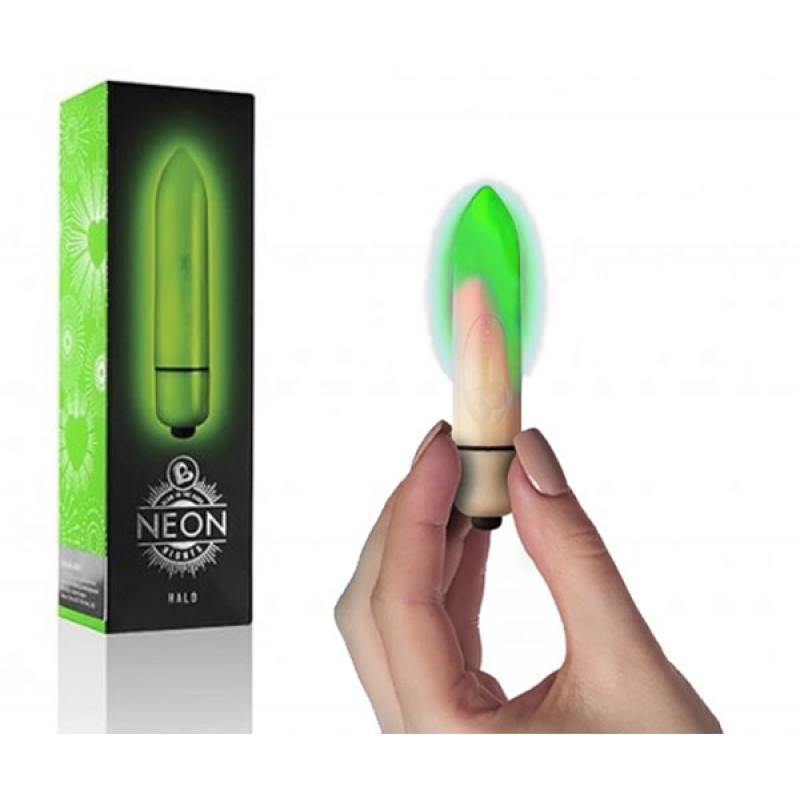 Neon Nights Bullet Vibrator - Halo - Green